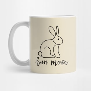 Bun Mom Line Art Mug